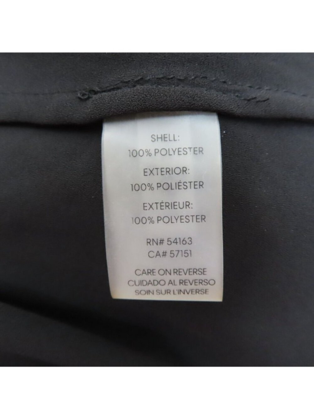 Calvin Klein Womens Large Metallic Silver Gray Sleeveless Neck Tie Shirt Blouse - Picture 6 of 8